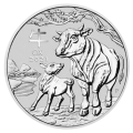2021 1oz Lunar III Ox Silver Coin - Perth Mint